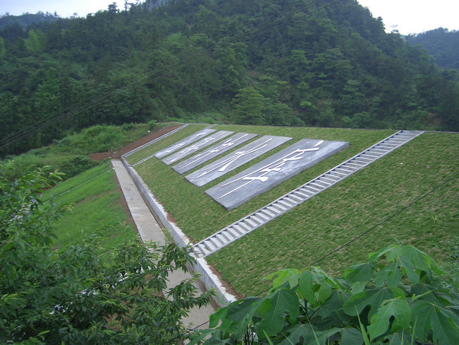 除險加固后大壩外坡